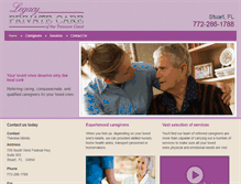 Tablet Screenshot of legacyprivatecare.net